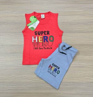 Megi T-Shirt Set (RED )