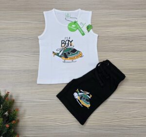 Megi T-Shirt Set (WHITE )