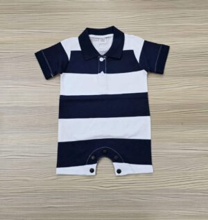 Polo Romper (BLACK STEP )