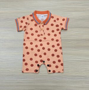 Polo Romper (BROWN )