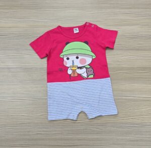 Knit Romper (RED CARTOON )